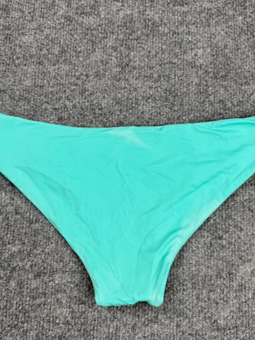 Teal Bikini Bottom Side Cutouts Women No size tag check measurements fit M/L